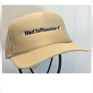Bad Influencer trucker hat.